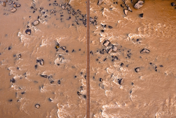 Ngare Serian Camp: Brücke von oben