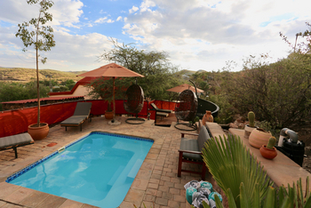 Ti Melen Guesthouse: Poolbereich