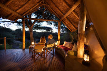 Basecamp Masai Mara: Terasse Ausblick