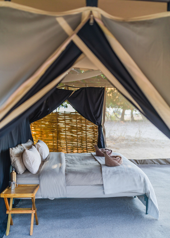 Chula Island Camp Chula Island Camp: Doppelbett bereit für die Gäste