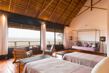 Lahia Tented Lodge: Ausblick aus dem Schlafzimmer
