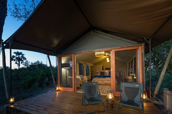 Pelo Camp: Blick ins Zelt