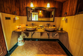 Syna Tiger Resort: Karnataka - Doppelwaschtisch