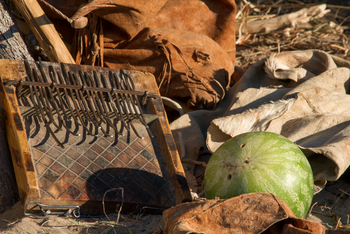 Tau Pan Camp Tau Pan Camp: Kürbis und Taschen