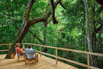 Koroi Forest Camp: Gäste auf der Veranda
