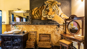 Bamboo Forest Safari Lodge: Villa - Tigerdeko