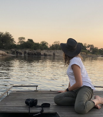 Chundukwa River Lodge: Elefantenherde