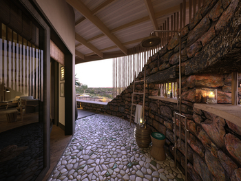 Mashatu Euphorbia Villas Mashatu Euphorbia Villas: Außendusche