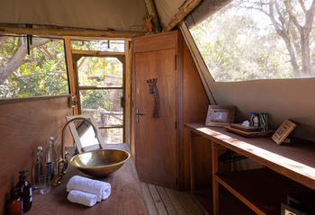 Shawa Luangwa Camp: Gästebad