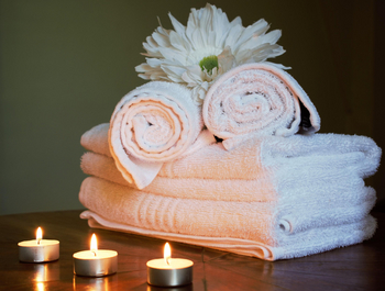 Villa Margherita: Handtücher im Badezimmer