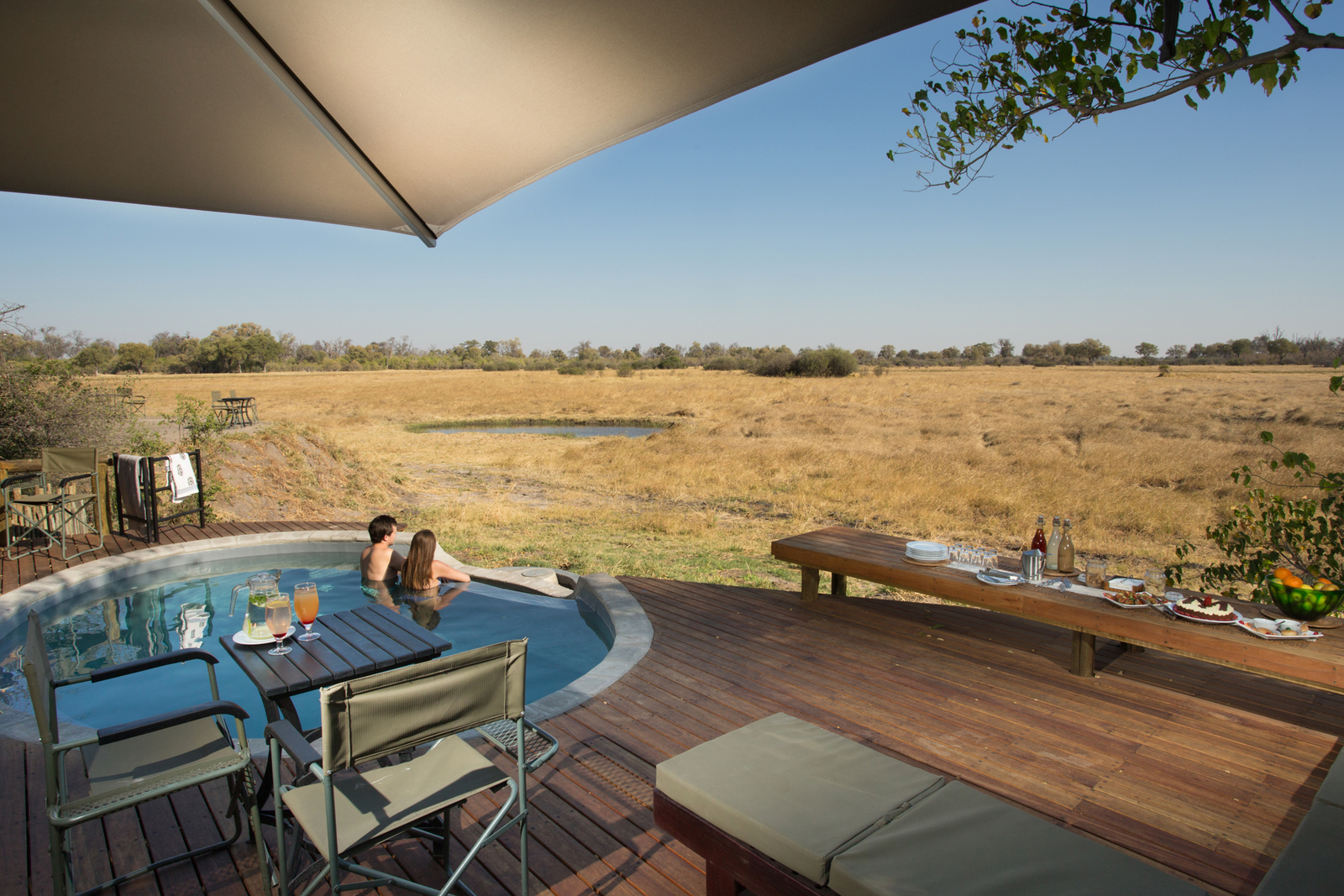 Little Machaba Camp Little Machaba Camp: Infinity Pool mit Blick