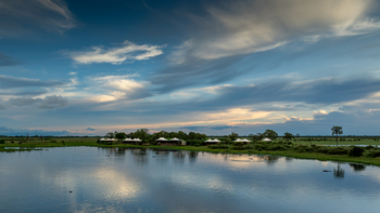 Daunara Safari Camp: Wolken über dem Camp