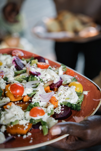 Muzimu Lodge: Frischer Salat