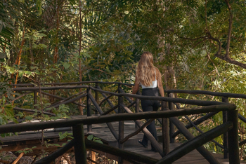 Rhino River Camp: Zugang zum Zelt