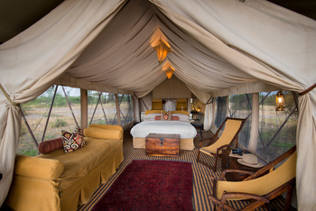 andBeyond Serengeti under Canvas: Zeltinterieur
