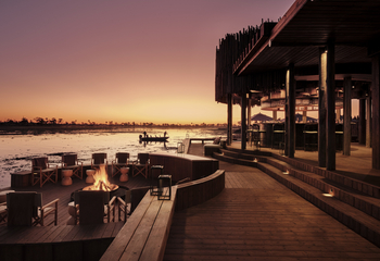 Sanctuary Baines Camp: Abend über der Lagune