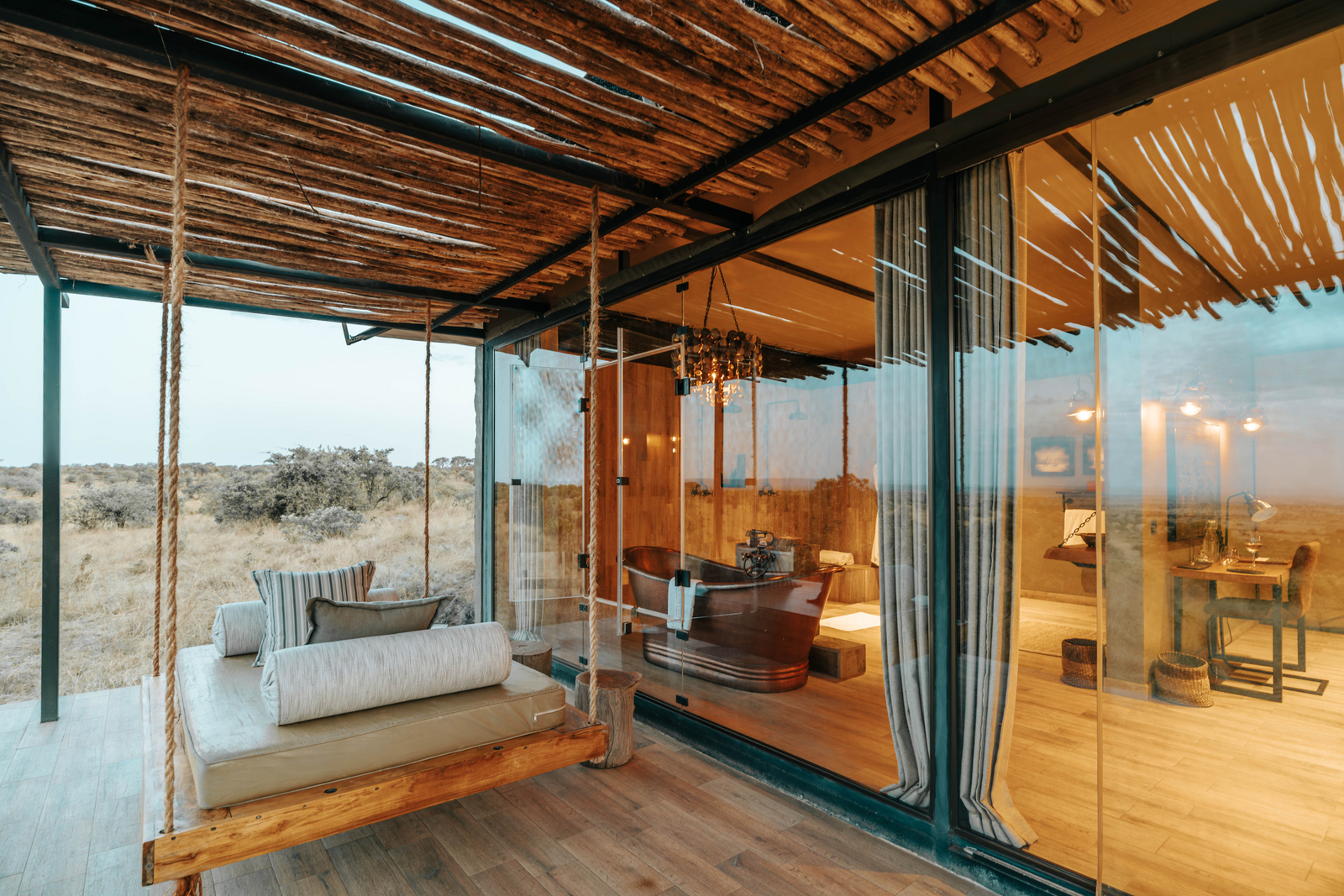 Nimali Mara Camp Nimali Mara Camp: Hängebett auf der Terasse