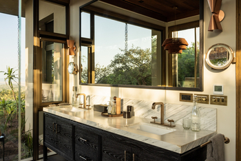 Singita Milele: Doppelwaschtisch