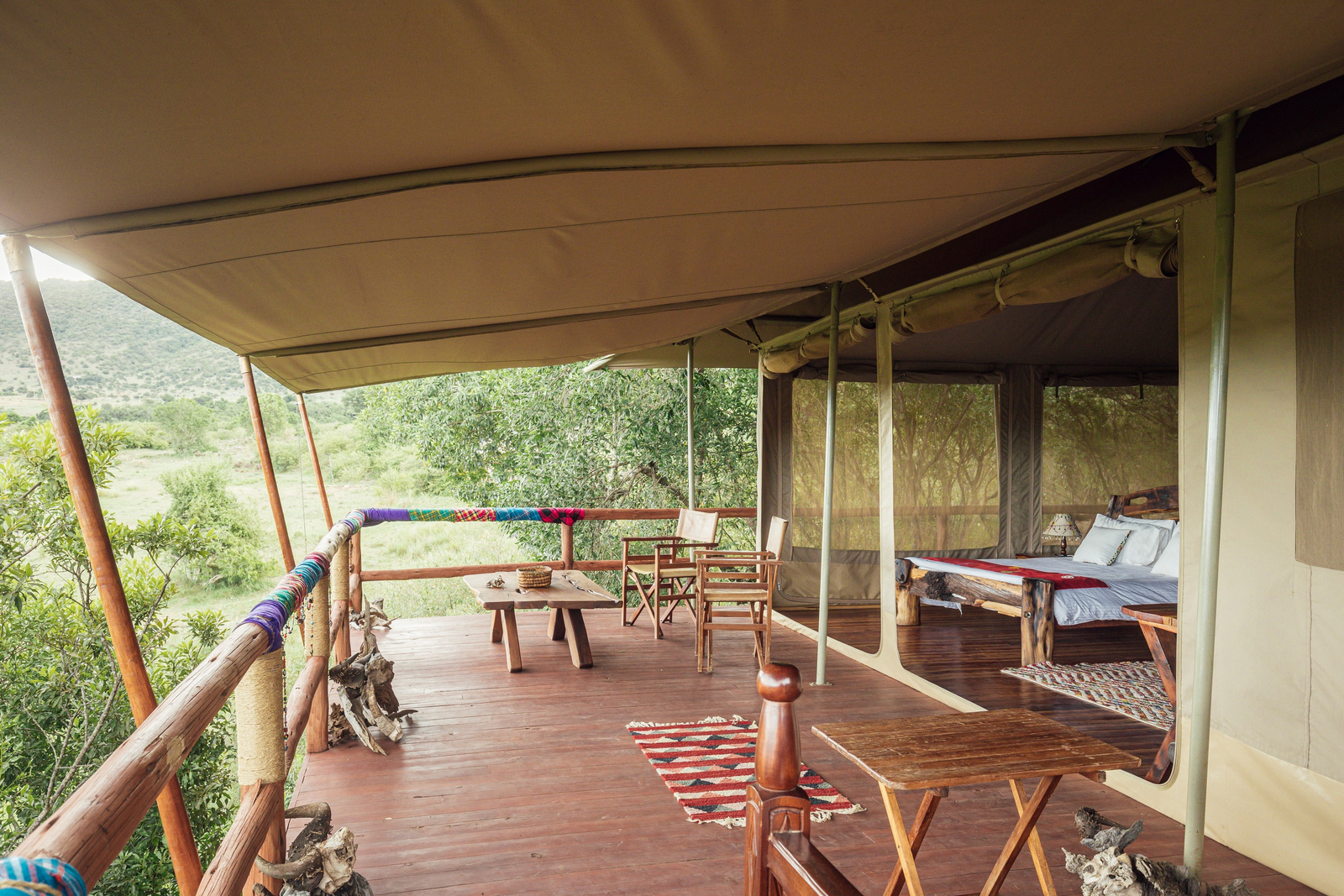 Tangulia Mara Camp Tangulia Mara Camp: Sonnengeschützte Terasse