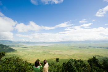 Tloma Lodge: Landschaft von oben