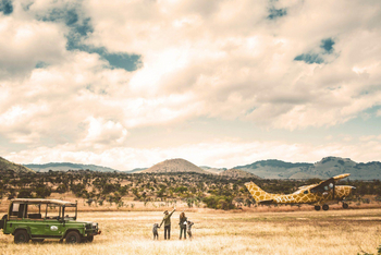 Campi ya Kanzi: Flug zum Kilimanjaro