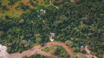 Ishasha Wilderness Camp: Drone Shot