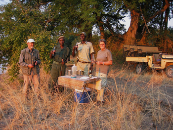 Kafunta River Lodge: Sundowner