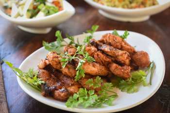 Selinda Explorers Camp Selinda Explorers Camp: Hähnchenspieße