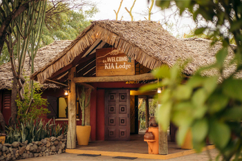 KIA Lodge: Eingang der Lodge