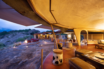 Saruni Samburu: Zentrales Kudu House Lounge