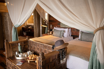 Sitatunga Private Island Camp: Frühstück am Bett Nahaufnahme