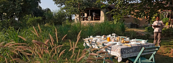 The Sarai at Toria: Frühstück m Garten