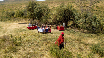 Lemala Ngorongoro Tented Camp: Lunch im Freien