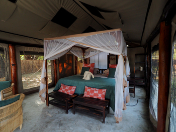 Luambe Camp: Gästezeltinterieur