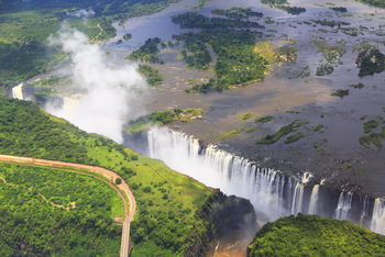 Matetsi Victoria Falls: Victoria Falls von oben