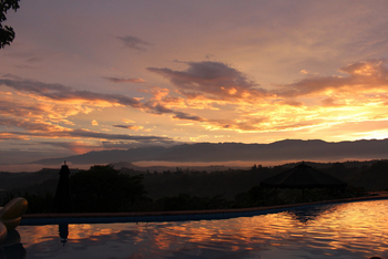 Ndali Lodge: Sonnenuntergang