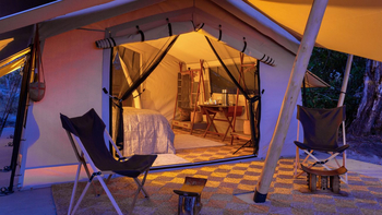 Camp Maru Camp Maru: Gästezelt mit Veranda