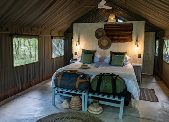 MmaTsebe Tented Camp: Doppelbett
