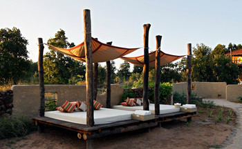Samode Safari Lodge Samode Safari Lodge: Salas mit Tagesbetten