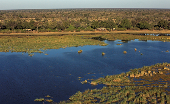Zarafa Camp: Lage an der Zibadianja-Lagune