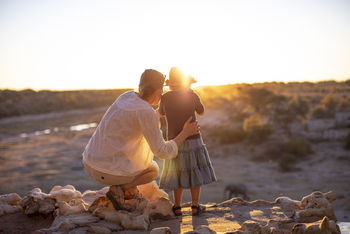 Meno A Kwena Camp Meno A Kwena Camp: Mutter mit Kind