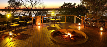 Muchenje Safari Lodge: Lagerfeuer