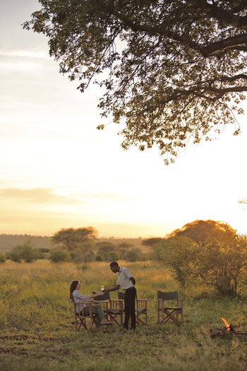 Tarangire Ndovu Tented Lodge: Sundowner im Busch