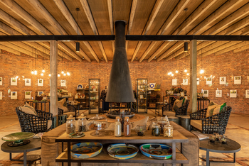 Bisate Lodge: Frühstücksbar