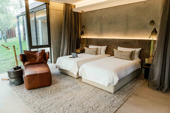 Cheetah Plains Mapogo House: Twin Room einer Interleading Suite