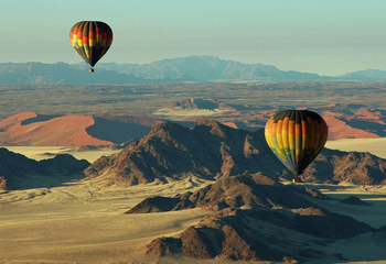Sossusvlei Lodge: Ballonfahrt