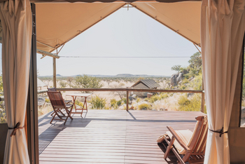 Ohorongo Tented Camp: Private Terrasse