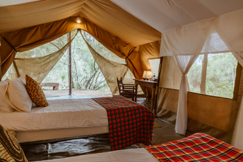 Speke's Camp: Zeltinneres