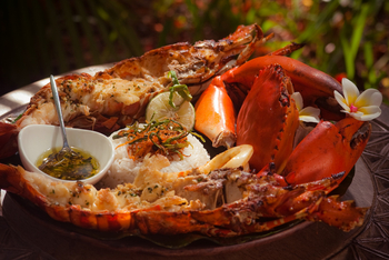 Waterlovers Beach Resort Waterlovers Beach Resort: Hummer mit Reis