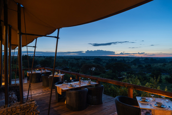 Elewana Serengeti Migration Camp: Ausblick am Abend